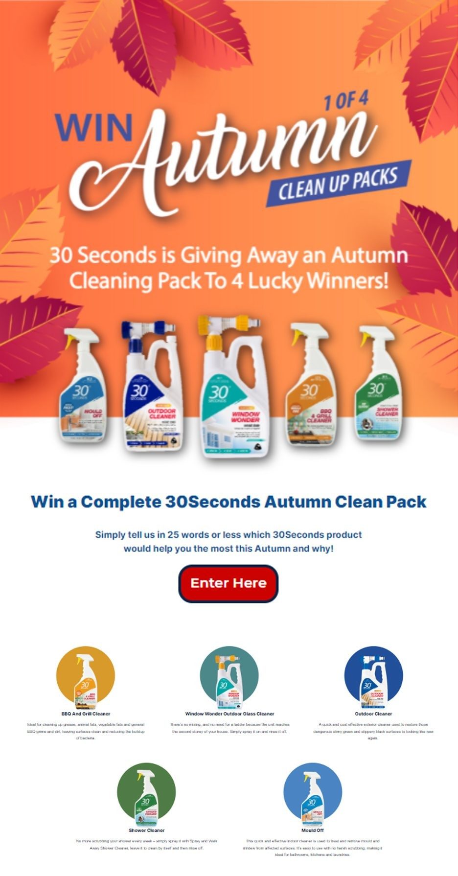 30Seconds Autumn Clean Competition