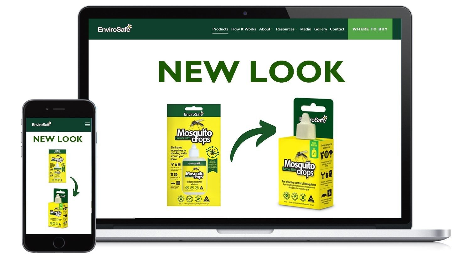 EnviroSafe Mosquito Drops New Look