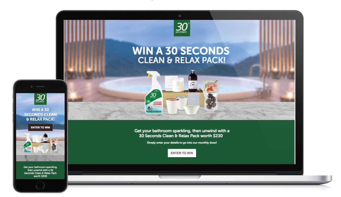30Seconds Clean and Relax Campaign